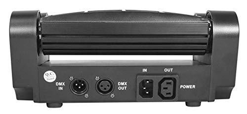 Rockville Spyder LED (8) Beam Moving Head Motorized DMX DJ/Party/Club Pro Light | RGBW CREE LEDs, Sound Activated, Daisy Chain Power In/Out, 6 Degree Beam Angle, Includes DMX Cable and Mounting Bracket