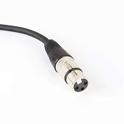 HBU Pack of 3 10 Feet SpeakOn to XLR Female Cable - 3pcs Pro Microphone Speak-On Male to 3 Pole XLR Extension Wire with Twist Lock (3 Packs) - size: 3 Pack