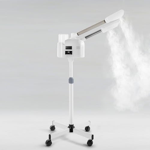 Artist hand Professional Facial Steamer 2 in 1 Hot and Cold Facial Steamer | Esthetician Face Steamer for Facial Deep Cleansing, Facial Machine Fast Heating Moisturizing for Beauty Salon Spa Home Use - size: White Hot & Cold