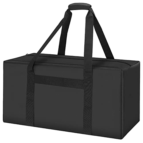 INFANZIA 24in Large Travel Duffel Bag, 600D Water Resistant Foldable, 56L | Sport Luggage Bag with Upgrade Zipper, Foldable Equipment Storage Bag, for Moving Camping Tent Tripod Fishing - size: 24x12x12 inch