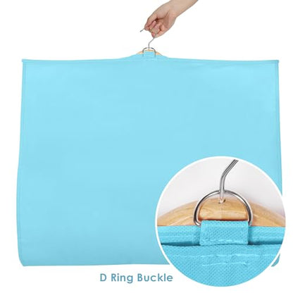 Univivi 40 Inch Dance Costume Garment Bags for Dancers, Blue, 4 Pack - color: Blue, size: 4 Pack