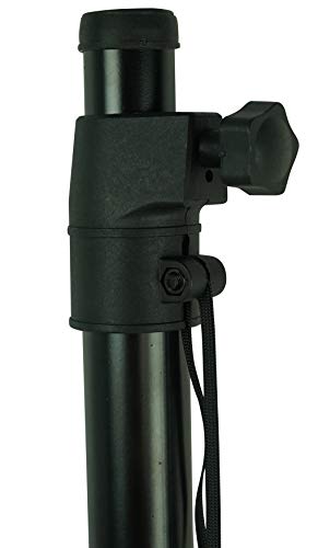 Rockville RSPAT M20 Subwoofer to Speaker Steel Pole Mount Adjustable Stand | M20 Threaded, 33.5" to 55" Height, 140 Lb Load, 35mm Diameter, Portable, DJ/Live Sound, Fits JBL/QSC/PreSonus/RCF/Mackie Subs