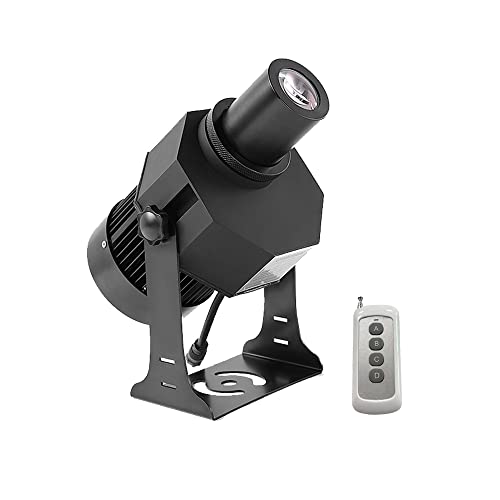 120W LED Logo GOBO Projector Ip67 Waterproof DJ Effect Light Including Free Custom Glass GOBO to Project Image for Hotel Company Store Wedding Advertising Indoor and Outdoor Use (120W)