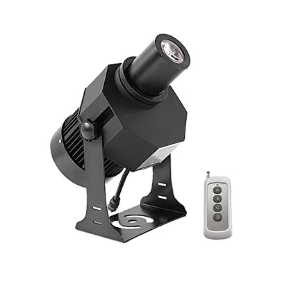 120W LED Logo GOBO Projector Ip67 Waterproof DJ Effect Light Including Free Custom Glass GOBO to Project Image for Hotel Company Store Wedding Advertising Indoor and Outdoor Use (120W)