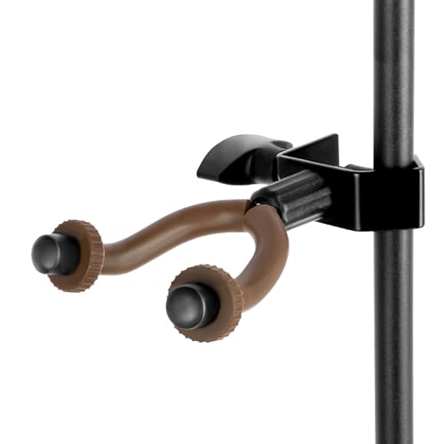 ROWELL Violin Hanger Violin & Viola Holder for Microphone or Sheet Music Stand and Desktop Viola Hanger No Need to Punch Holes Dual-Use Violins Mic Stand for Stage Shows,Home Studio Practices