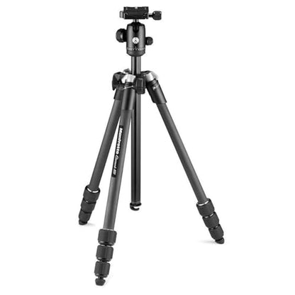 Manfrotto Element MII Mobile Bluetooth MKELMII4BMB-BH, Lightweight Aluminium Travel Tripod, with Carry Bag, Arca-Compatible Ball Head, Load up 8kg, for DSLRs, CSCs, Compact Cameras and Smartphones - style: 4 Sections Alu Mobile