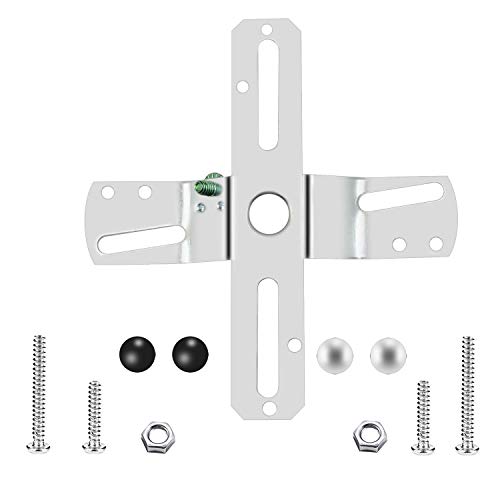 ECUDIS 4" Cross-Shaped Universal Light Fixture Crossbar | Lighting Crossbar with Screws and Nuts