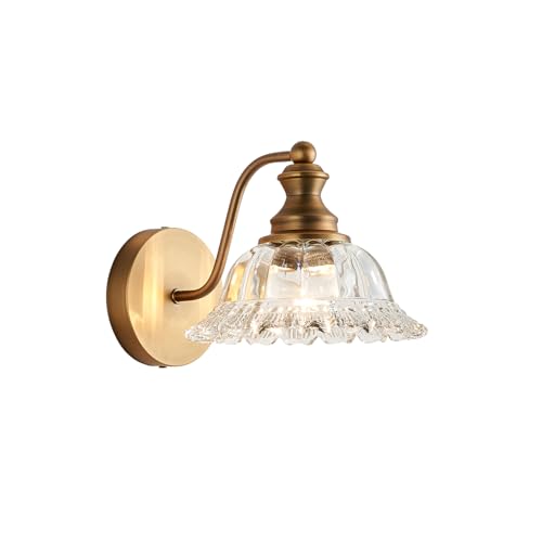 XIEDUN Vintage Wall Sconces Brass Wall Sconces 1 Light Wall Lights for Living Room - color: Brass, size: 1 Light