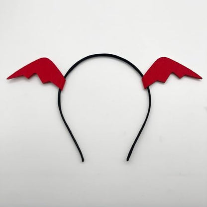 Halloween Bat Wings Headband Hair Clips for Women Devil Wing Hair Bands Barrettes Halloween Hair Accessories Cosplay Decorations