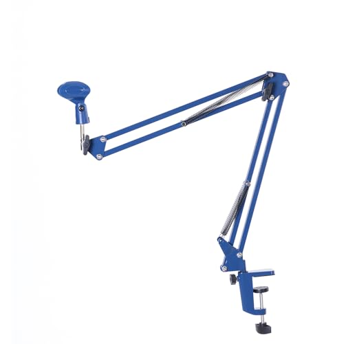 Desktop Microphone Boom Arm, Blue - color: Blue