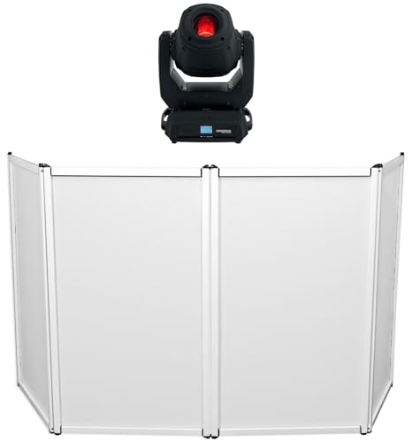 Audiosavings Bundle: Chauvet DJ Intimidator Spot 375ZX 200w Compact LED DMX Moving Head Light 375Z X Bundle with Rockville RFAAW DJ Event Facade Light Weight Metal Frame Booth+Bag+Scrim (2 Items)
