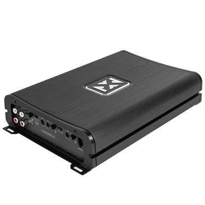 NVX VAD8402 v2 Model 2-Channel Class D Amplifier 1680W Peak, 840W RMS | 2/4-ohm Stable, High/Low Pass X-Over, Bass Boost, for Car/Truck/Marine/UTV/Motorcycle - style: 840W 2-Channel
