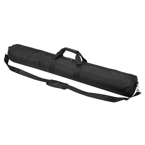 PATIKIL Tripod Carrying Case, 35.4" x 5.1" Heavy Duty Nylon Padded Tripod Bag with Adjustable Shoulder Straps and Handles for Light Stands Umbrellas Tripods Mic Speaker Stand, Black - size: 35.4" x 5.1"