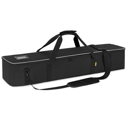 Multifunctional Tripod Bag 36.5 X 7 X 7 Inches / 93 X 18 X 18 cm Heavy Duty Tripod Carrying Case with Handle for Lights, Speakers, Cameras, Booms, Microphone Stands, Black - size: 36.5 X 7 X 7 Inch