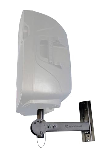Rockville RPW30 Adjustable Wall Mount Bracket Pair for PA Speakers, 110 lb | Heavy Duty Steel, 110 lb Capacity Each, Horizontal and Vertical Tilt, Includes Mounting Hardware, for PA Speaker Installation - style: Tilt and Swivel