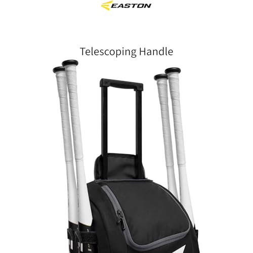 Easton | TRAVELER STAND-UP Wheeled Equipment Bag | Baseball & Softball | Multiple Colors - color: White