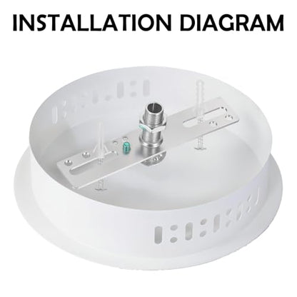 4 Inch Ceiling Light Fixture Mounting Bracket Kit, 4 PCS Light Crossbar Mounting Bracket Universal Lamp Fixture Hardware Set Lighting Crossbar Kit Ceiling Lights Plate for Chandelier Wall Lights