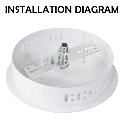 3 Pack Ceiling Light Fixture Mounting Bracket Kit, 4 Inch Light Crossbar Mounting Bracket Universal Lamp Fixture Hardware Set Lighting Crossbar Kit for Chandelier Wall Lights with Screws
