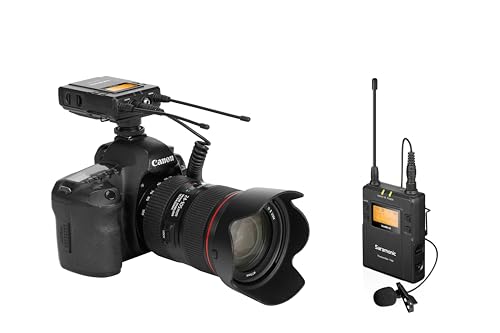 Saramonic Microphone UwMic9S Kit1, Advanced Wireless UHF Lavalier System with Dual-Channel Camera-Mount Receiver, Premium DK3A Lavalier, Li-Ion Power, Hard Case & More - size: Lav / Cam Mount Receiver