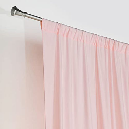 10 ft x 10 ft Black Polyester Photography Backdrop Drapes Curtains Panels - Wedding Decorations Home Party Reception Supplies - Blush/Rose Gold - color: Rose Gold