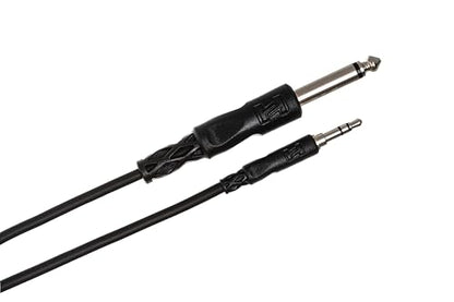 Hosa CMP-110 Mono Interconnect, 1/4 Inch TS to 3.5 mm TRS, 10 Feet | 10 ft Male to Male cable with 1/4 TS and 1/8 Mini TRS for audio, recording and signal routing - size: 10 Feet, style: 1/4