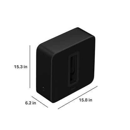 Sonos Sub 4 - Wireless Subwoofer - Black | Dual Force-Canceling Woofers | Deep, Dynamic Bass | Works with Arc, Arc Ultra, Beam soundbars | WiFi - color: Black