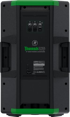 Audiosavings Bundle: (1) Mackie Thrash215 15" 1300W Powered Active DJ PA Speaker Thrash 215 Bundle with (1) Rockville Best Cover 15 15" PA Speaker Padded Slip Cover for DJ Transport (2 Items)