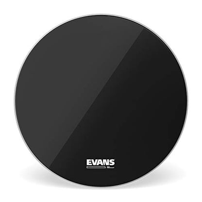 Evans Heads BD20RB-NP 20-Inch EQ3 Resonant Bass Drum Heads - Black Chrome - size: 20 Inch, style: Black