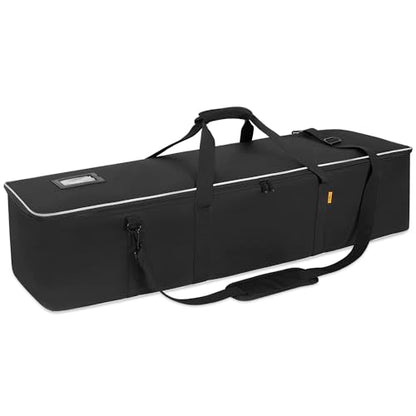 Multifunctional Tripod Bag 40 X 9.5 X 9.5 Inches / 101.5 X 24 X 24 cm Heavy Duty Tripod Carrying Case with Handle for Microphone Stands, Lights, Speakers, Cameras, Booms, Black - size: 40 X 9.5 X 9.5 Inch