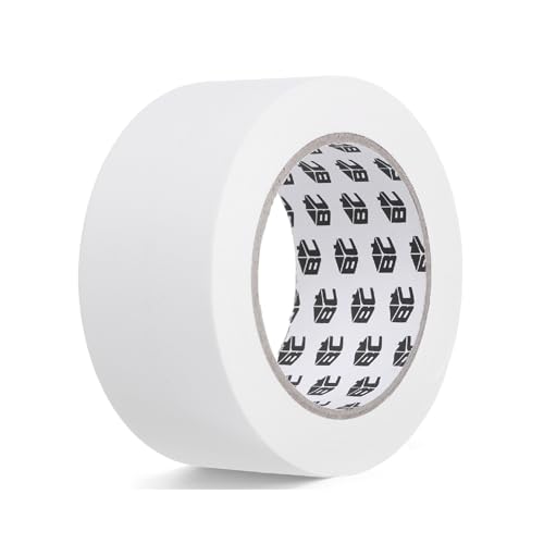 Bates Gaffers Tape, 2 Inch x 23 Yards, White, Non-Reflective, No Residue, Floor & Cable Tape - color: White, size: 2 Inch x 23 Yards