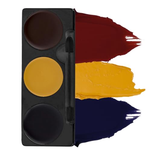 Mehron Makeup Tri-Color Halloween Makeup Palette- BRUISE - color: Bruise