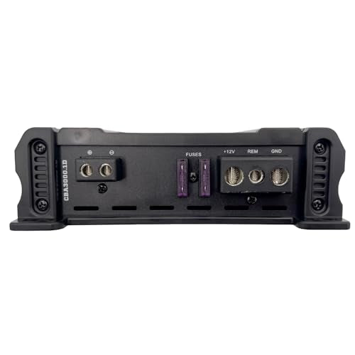 Orion Cobalt CBA3000.1D Monoblock 1-Channel Class D Amplifier for Car Subwoofer, 3000W Max, 800W RMS, 1/2/4 Ohm Stable, Adjustable Low Pass with Bass Boost, MOSFET Power Supply, Bass Knob Included - color: GREY, style: 1-Channel - 3000 Watts