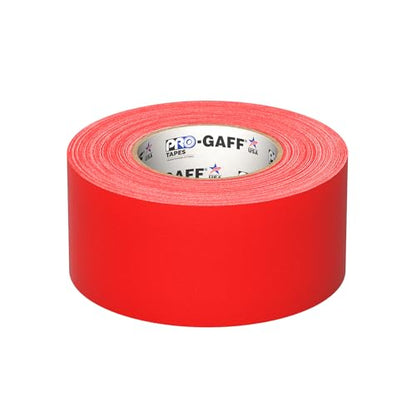 3" Pro Gaff Gaffers Tape 55 yards length red matte. Premium Heavy-Duty Gaffers Tape trusted by professional Gaffers. Made in the USA. Holds Tight, Easy to remove. (Pack of 16) - color: Red, size: 3 in x 1980 in