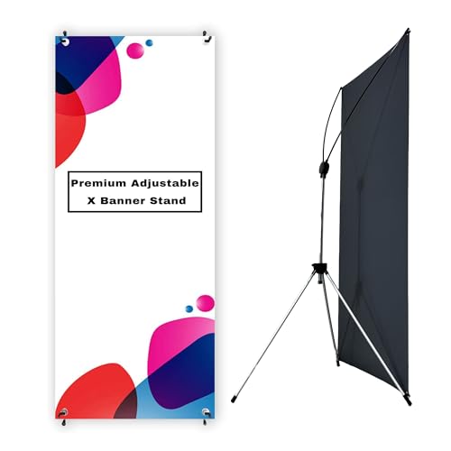 Premium X Banner Stand 24"x72" with Portable Oxford Bag (1 UNIT) - size: 1 UNIT