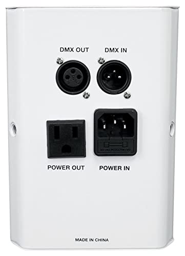 Rockville RF Wedge White Up Light 12-Pack with ROCKFORCE W4 Controller | 24-Hour Battery, 7800 mAh, RGBWA+UV, Wireless DMX, MIDI, 384 Channel, Sound Activated, 12 RF Remotes, DJ, 13-Items