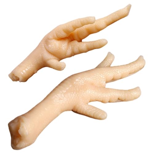 VOSAREA 2Pcs Simulated Chicken Feet Model Realistic Food Display Prop for Kitchen Decor Photography and Event Styling Material for Versatile Use