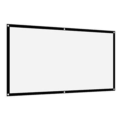 Yosoo Health Gear Portable Projection Screen Polyester 16:9 White, 84 Inch | Outdoor Movie Screen, Foldable Non Crease Design, Polyester Fabric, Projector Curtain for Camping Open-Air Cinema Backyard, W - size: 84 Inch