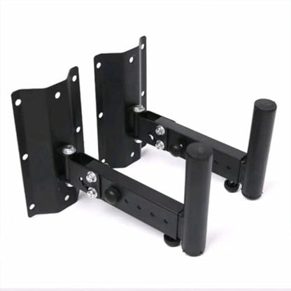 2 Packs Universal Speaker Wall Mount Bracket - Heavy Duty Adjustable Tilt & Swivel Speaker Mounts for Large Bookshelf Speakers, Surround Sound Systems, Holds Up to 77 lbs Each