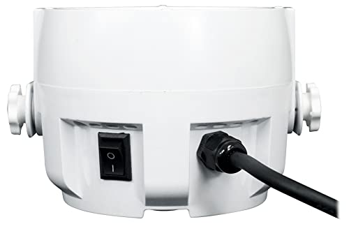 Rockville RockPAR TRI White LED RGB Compact Par Can DJ Wash Light, 2-Pack | Remote Included, Sound Activated, Strobe, Color Mixing, Daisy Chain, 12 Tri-Color LEDs, 7 DMX Channels, 16.7 Million Colors