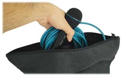 American DJ AC5CDMX300 Bundle: 300 Ft 5-Pin DMX Lighting Cable Spool 22 AWG Tinned Copper Duofoil Shield with PVC Jacket, RPAK Charcoal Backpack with Padded Laptop Pocket, 2 Items