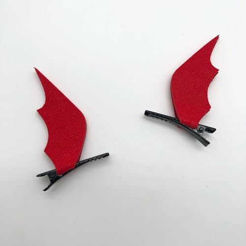 Halloween Bat Wings Headband Hair Clips for Women Devil Wing Hair Bands Barrettes Halloween Hair Accessories Cosplay Decorations