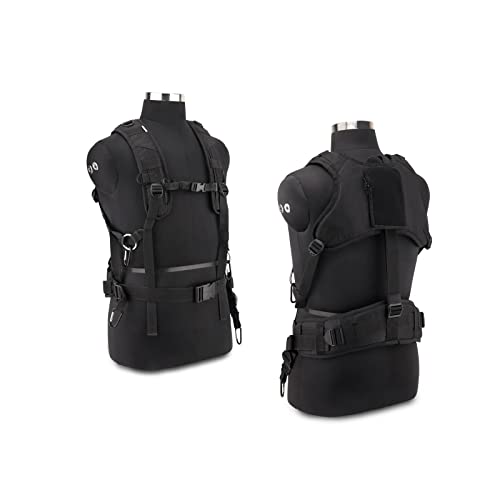 PROAIM Cube Universal Jacket for Field Audio Recorder Bags, 20kg / 44lb | Take the weight of a heavy audio bag off your shoulders — vest-style harness spreads 20kg across your body, padded straps