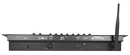 Rockville Rock SPOT 260W DJ Moving Head Light with ROCKFORCE W2 Controller | Wireless DMX, 120W, 5100 Lux, 14 Channels, Prism, 6 Gobos, 7 Colors, Zoom, Sound Activated, 192-Channel 2.4GHz, 2-items