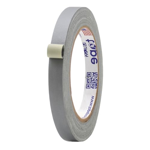 MAT Gaffer Tape Gray Low Gloss Finish Film, 1/2 inch x 60 Feet, Residue Free, Non Reflective, Secure Cords to Stages, Great for Concerts or Trade Shows, Weddings, & Floor Marking - color: Gray