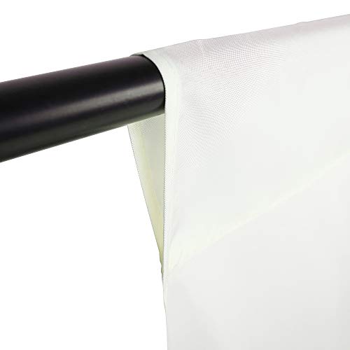 GFCC Ivory Backdrop Photography Background - 6FT x 10FT Photo Backdrop for Photoshoot Photography Video Recording Background Screen Picture Curtain | Versatile Screen for Studio, Video Recording, Portrait, Parties, Non-Reflective, Polyester, Easy Hang, Hi