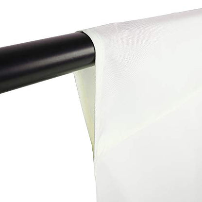 GFCC Ivory Backdrop Photography Background - 6FT x 10FT Photo Backdrop for Photoshoot Photography Video Recording Background Screen Picture Curtain | Versatile Screen for Studio, Video Recording, Portrait, Parties, Non-Reflective, Polyester, Easy Hang, Hi