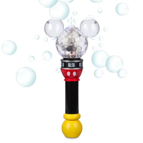Disney Store Official Mickey Mouse Film Strip Light-Up Bubble Wand - Perfect for Kids & Fans, Authentic Design, Ideal for Outdoor Play & Parties, Durable & Safe for All Ages - style: Mickey Mouse (Film Strip)