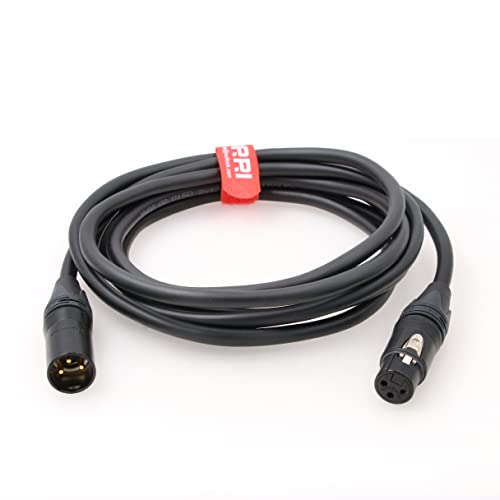 24V DC Power Cable Neutrik 3-Pin XLR Female to 3-Pin XLR Male for LED Lights (60CM) - size: 60CM