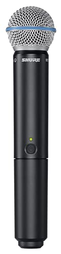 Shure BLX2/B58 Handheld Wireless Transmitter H11 Band (572–596 MHz) – Beta 58A Supercardioid Capsule, Up to 14 Hr Battery, 300 ft Range, Compatible with BLX Receivers - style: Handheld Transmitter w/ Mic Capsule Only