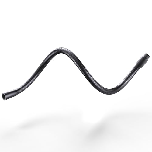 19" Flexible Microphone Gooseneck, 5/8 Thread, Max 2.5 lb Load, Heavy Duty | Gooseneck Mic Arm Extension, Durable Aluminum Alloy, 5/8 Male and Female Thread for DIY, Podcast, Studio, Podium, Black - size: 19" Gooseneck